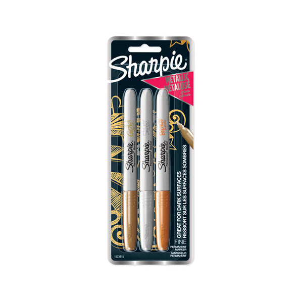Sharpie Permanent Marker Finepoint Pack Of 3 Box Of 6