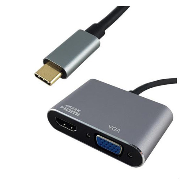 Shintaro USB C To 4K HDMI And 1080P VGA Hub