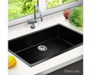 Stone Kitchen Sink Black 790 x 450