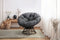 Shangri-La Papasan Swivel Wicker Outdoor Furniture Chair (Grey)