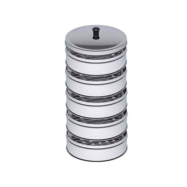 Soga 5 Tier 28Cm Stainless Steel Steamers With Lid Work Pot