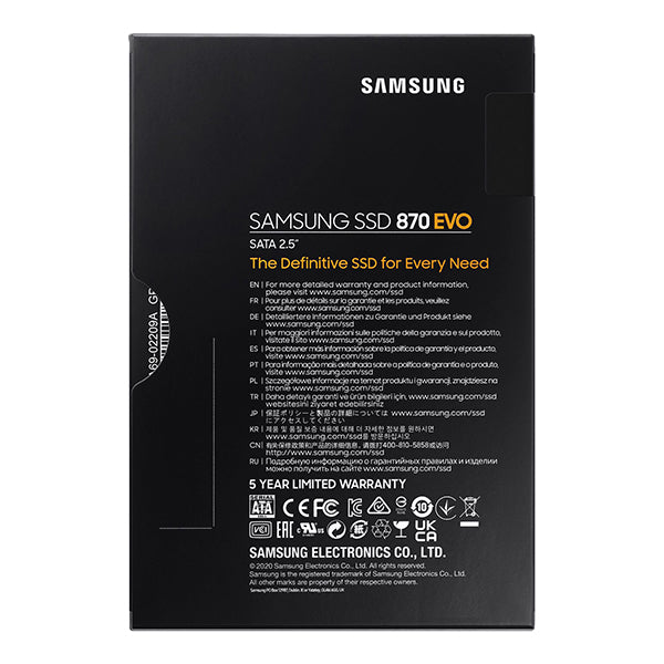 Samsung 870 EVO 250gb Solid State Drive