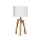 Timber Tripod Lamp With Shade