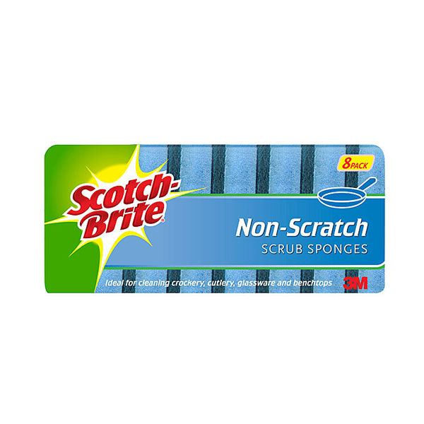 Scotchbrit Scrub Sponge Non Scratch Pk8