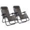 Set Of 2 Zero Gravity Chairs  Folding Camping Lounger
