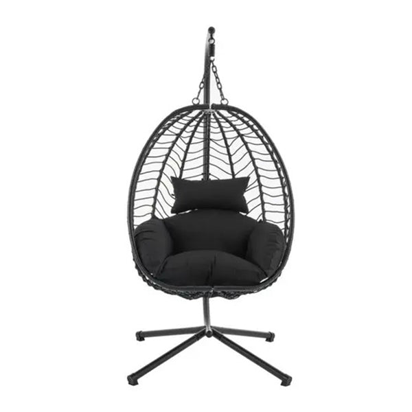 Mackenzie Outdoor Furniture Egg Chair Black