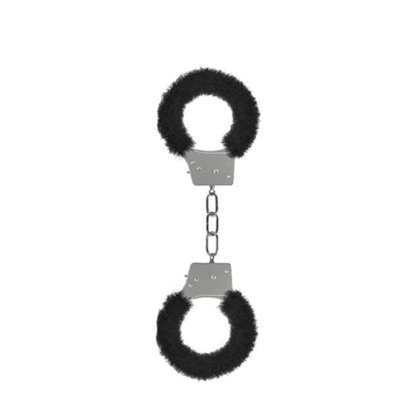 Shots Toys Ouch Beginners Furry Handcuffs Black