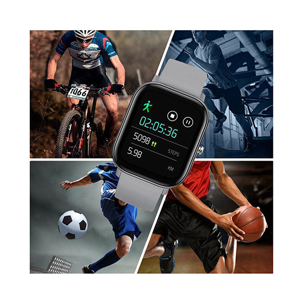 Waterproof Fitness Smart Wrist Watch Heart Rate Tracker P8 Grey