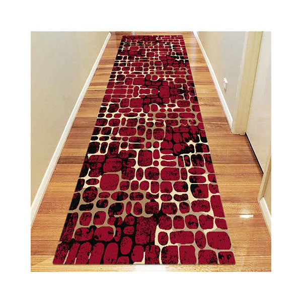 Stain Resistant Ruby Red Rug