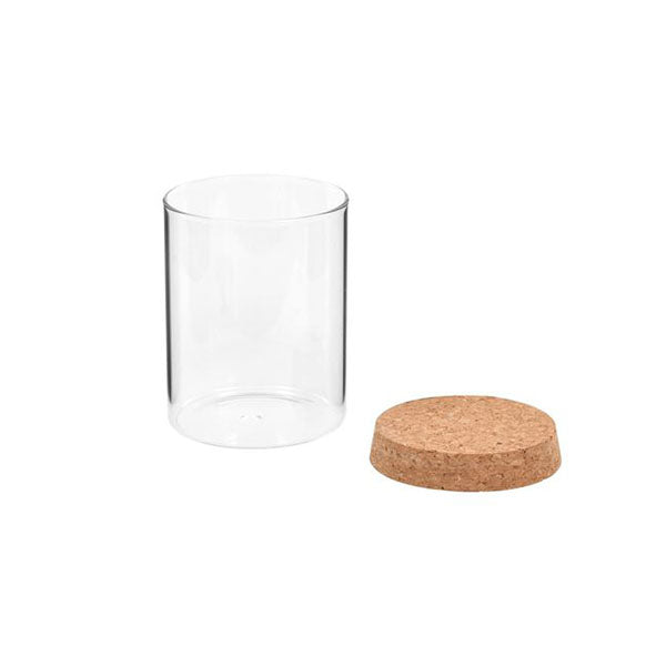 Storage Glass Jars With Cork Lid 6 Pcs 650 Ml