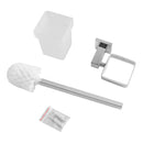 Bathroom Chrome Toilet Brush Holder Set Stainless Steel Holder Cup