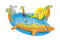 Bestway 273L Inflatable Sea Life Water Fun Park Pool with Slide 280cm x 87cm