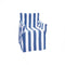 Alfresco 100 percent Cotton Director Chair Cover    Striped Cobalt Blue