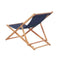 Folding Beach Chair Fabric And Eucalyptus Wooden Frame