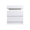 Bedside Tables White Drawers Rgb Led Storage Cabinet High Gloss