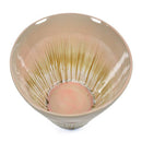 Bowl Ceramic Glazed Pink Multi