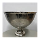 Aluminium Round Champagne Bowl Silver 45X45X33Cm
