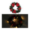 Christmas Wreath With Led Lights Green Pvc 60 Cm