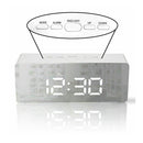 Digital Led Mirror Alarm Clock Temperature Light Time Bedside Clock