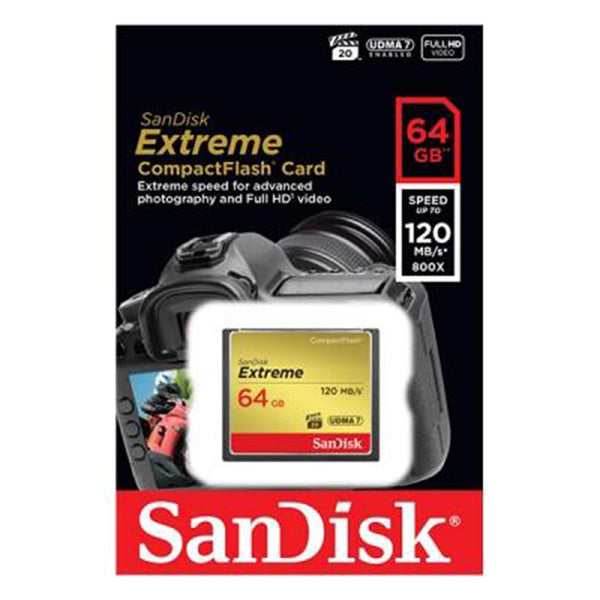 SanDisk 64GB Extreme CompactFlash Card