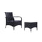 Outdoor Furniture Patio Set Wicker Rattan Outdoor Chairs Table 3 Pcs