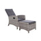Recliner Chair Sun Lounge Wicker Outdoor Furniture Garden Ottoman
