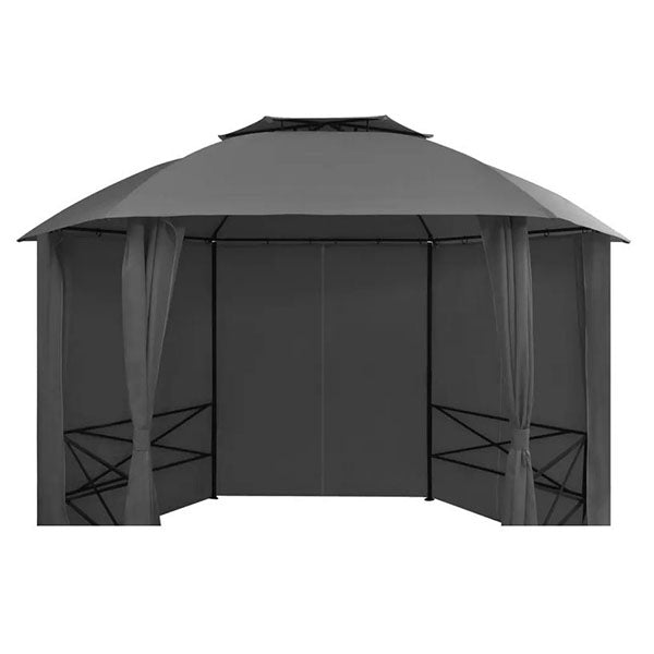 Garden Marquee Pavilion Tent With Curtains 360X265 Cm Anthracite