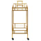 Gold Two Tier Metal Trolley
