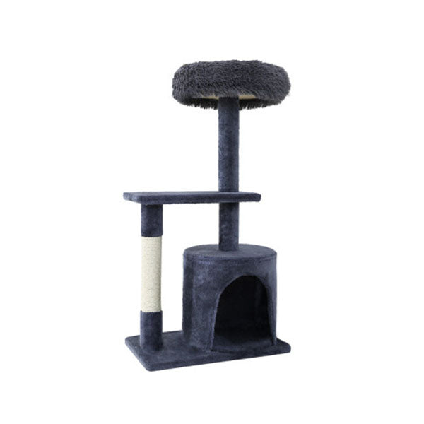 Cat Tree Scratching Post Tower Condo House Grey 94Cm