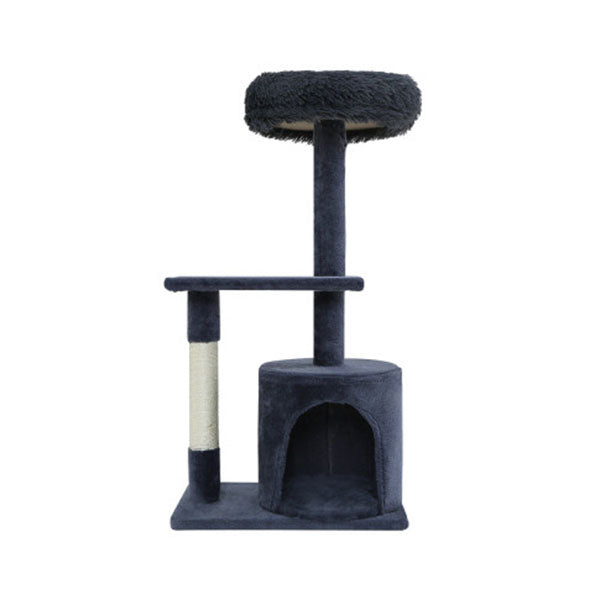 Cat Tree Scratching Post Tower Condo House Grey 94Cm