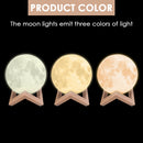 3D Magical Moon Lamp Usb Led Night Light Moonlight Touch Sensor 18Cm Diameter