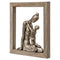 Aluminium Mother And Child In Mango Wood Frame