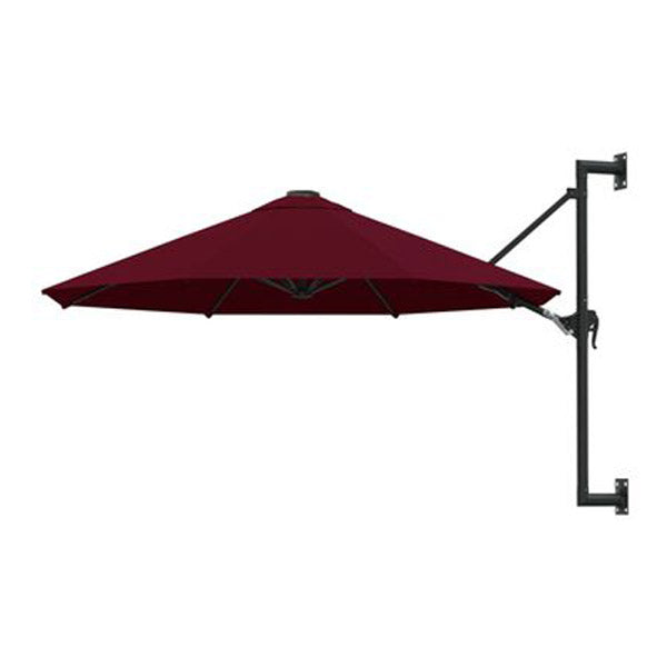 Wall Mounted Parasol With Metal Pole 300X131 Cm
