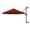 Wall Mounted Parasol With Metal Pole 300 Cm Terracotta