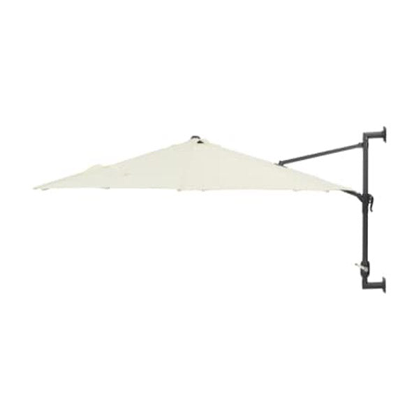 Wall Mounted Parasol With Metal Pole 300 Cm