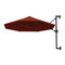 Wall Mounted Parasol With Metal Pole 300 Cm Terracotta