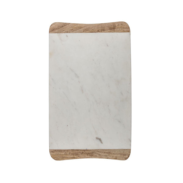 Ayla Wood And Marble Wide Chopping Board