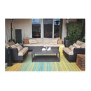 Cancun Lemon and Apple Green Outdoor Rug
