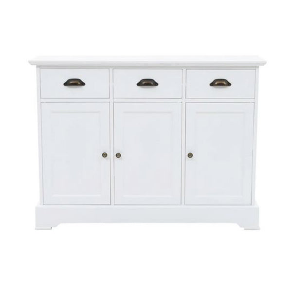 Sideboard With 3 Doors Mdf And Pinewood