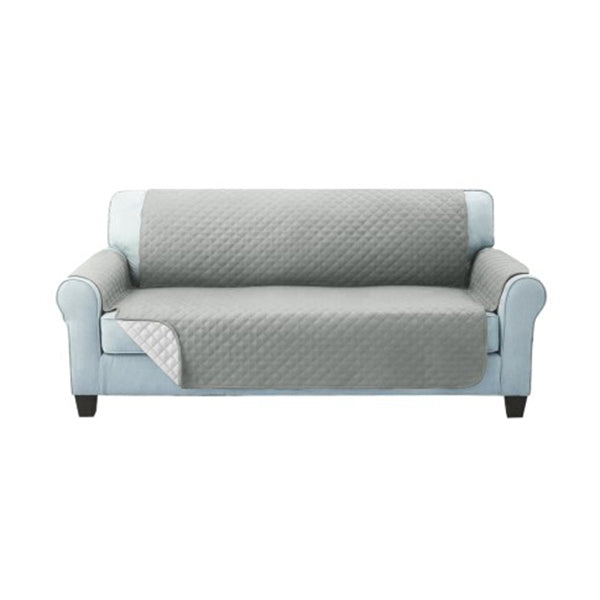 Sofa Cover Quilted Couch Covers Protector Slipcovers Grey