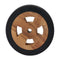 Sunlounger Spare Wheels 2 Pcs Solid Teak Wood