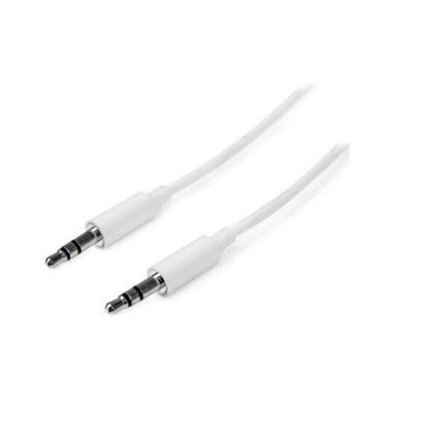 Startech 1M White Slim 3 5Mm Stereo Audio Cable