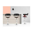 PU Leather Wooden Bar Stool