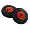 Sack Truck Wheels 2 Pcs Rubber Black And Red
