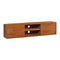 Wall Mounted Tv Cabinet 135X30X30 Cm Solid Teak Wood