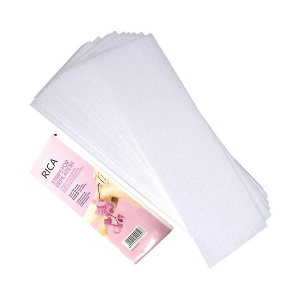 100X Pre cut Strips Pack Non Woven Disposable 70Gsm Waxing Papers Cut