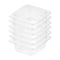 65mm Clear Gastronorm GN Pan 1/6 Food Tray Storage Bundle of 6
