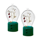 2X Green 360 Degree Rotating Led Light 2 Layered Jewelry Storage Box
