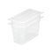 200mm Clear Gastronorm GN Pan 1/3 Food Tray Storage Bundle of 2