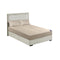 Beige 153Cm Wide Mattress Cover Thick Quilted Stretchable Bed Sheet